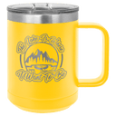 Yellow Polar Camel 15 oz. Vacuum Insulated Mug with Slider Lid