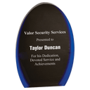 Black/Blue 8"/ Luminary Oval Acrylic