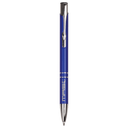 Blue with Silver Trim Laserable Pen