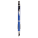 Blue with Silver Trim Laserable Pen with Gripper