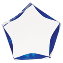 Clear/Blue 5" Luminary Star Acrylic