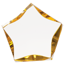 Clear/Gold 5" Luminary Star Acrylic