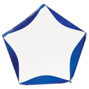 Clear/Blue 7" Luminary Star Acrylic