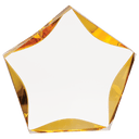 Clear/Gold 7"/ Luminary Star Acrylic