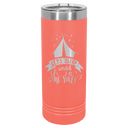 Coral Polar Camel 22 oz. Skinny Tumbler with Slider Lid