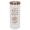 White/Rose Gold Polar Camel 22 oz. Skinny Tumbler