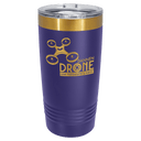 Polar Camel 20 oz. Purple/Bright Gold ION-Plated Ringneck Tumbler with Slider Lid