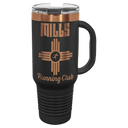 Black Rose Gold Polar Camel 40 oz. Travel Mug with Handle & Straw