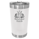 White Polar Camel 16 oz. Pint with Slider Lid