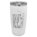 Polar Camel 20 oz. White Golf Tumbler with Dimples and Slider Lid