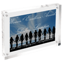 7" x 5" Clear Rectangle Magnetic Acrylic