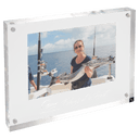 8" x 6" Clear Rectangle Magnetic Acrylic
