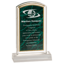 Green 4" x 7" Marbleized Acrylic with 5" Base