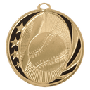Bright Gold 2" Baseball/Softball Laserable MidNite Star Medal