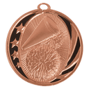 Bright Bronze 2" Cheer Laserable MidNite Star Medal