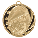Bright Gold 2" Cheer Laserable MidNite Star Medal