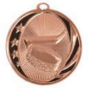 Bright Bronze 2" Hockey Laserable MidNite Star Medal
