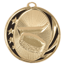 Bright Gold 2" Hockey Laserable MidNite Star Medal