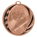Bright Bronze 2" Soccer Laserable MidNite Star Medal