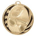 Bright Gold 2" Swimming Laserable MidNite Star Medal