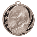 Bright Silver 2" Track Laserable MidNite Star Medal