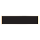 7 1/2" x 1 3/4" Black/Gold Brass Plate for 8 1/2" Desk Wedges