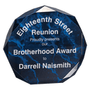 Blue 6" Marble Octagon Acrylic Award