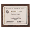 10 1/2" x 13"  Holds 8 1/2" x 11" American Walnut Finish Photo/Certificate Holder