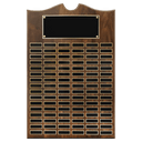 20" x 30" American Walnut Roster Plaque w/96 Plates