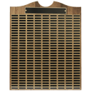 28" x 35" American Walnut Roster Plaque w/ 270 Plates