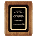 Walnut Airflyte Frame w/Black Velour & Black 12" x 15" American Florentine LaserFX Plate
