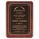 Rosewood Piano Finish Plaque with Black/Gold 2 8" x 10 1/2" Florentine DesignLaserFX Plate