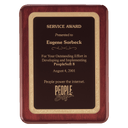 12" x 15" Rosewood Piano Finish Plaque with Black/Gold Florentine Design LaserFX Plate
