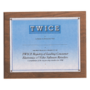 10 1/2" x 13- Holds 8 1/2" x 11" Solid Walnut Certificate Plaque with Plexiglass Cover