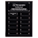 Black High Gloss Plaque with 12 Acrylic Engraving Plates