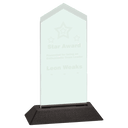 Large Jade Frosted Arrow Acrylic with Black Base
