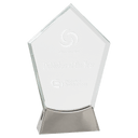 7 1/2" Peak Platinum Glass with Full Metal Base