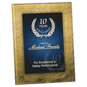 Gold/Blue 8 3/4" x 11 3/4"/ Acrylic Art Plaque with Easel/Hanger