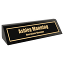 Black 8 1/2" Piano Finish Desk Wedge