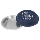 Navy Blue 9" Aluminum Pie Pan with Lid