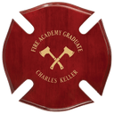 10" x 10" Rosewood Piano Finish Maltese Cross Plaque