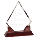 8 1/2" Diamond Prestige Acrylic with Rosewood Piano Finish Base