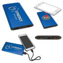 Blue 8000MAH Power Bank & Wireless Anodized Aluminum Charger with USB-C Cord