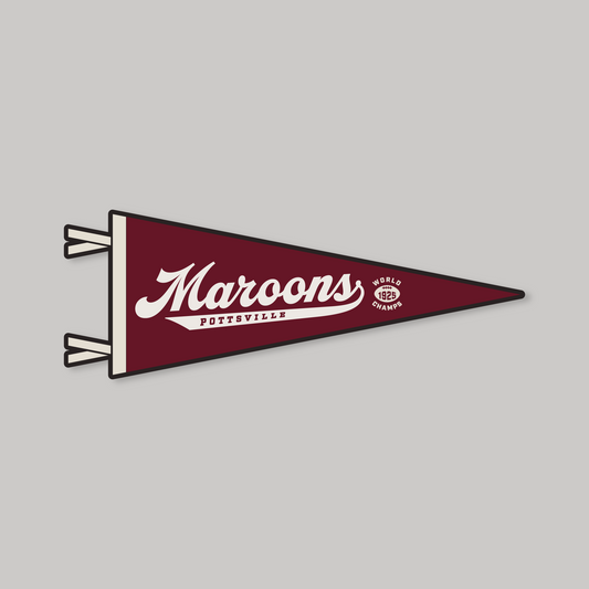 Maroons Script Pennant