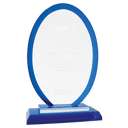 Blue 7 1/2" Oval Regal Glass