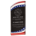 3 1/2" x 8" Stars & Stripes Rounded Acrylic