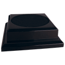 9" x 9" Black Royal Piano Finish Pedestal Base