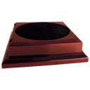 11" x 11" Rosewood Royal Piano Finish Pedestal Base