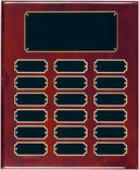 18 Plate Rosewood Piano Finish Completed Perpetual Plaque