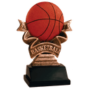 5 1/2" Basketball Ribbon Resin